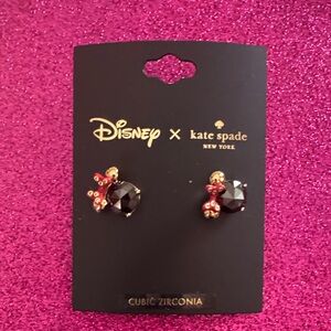 Kate Spade x Disney Black and Red Earrings